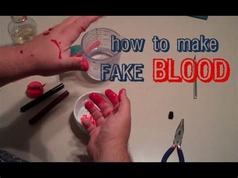 fake blood recipe for clothing|how to make washable blood.